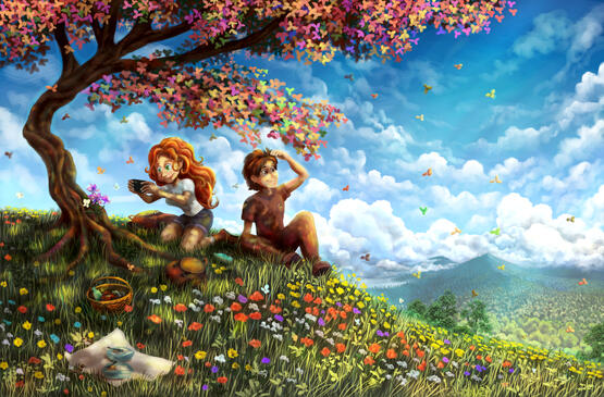 Blossom in the mountains